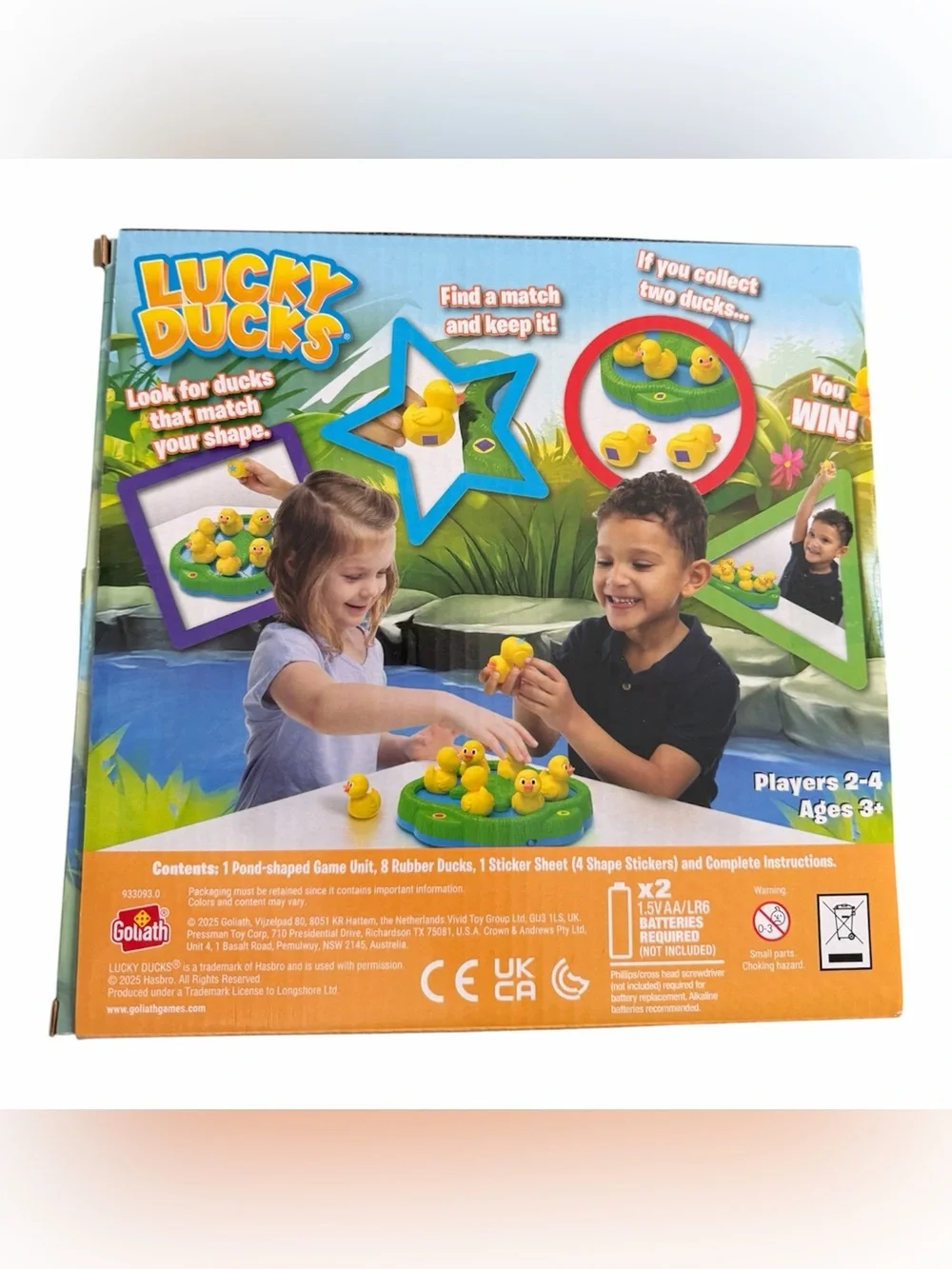 Goliath Lucky Ducks Electronic Duck Make-A-Match Game Ages 3+ 2-4 Players